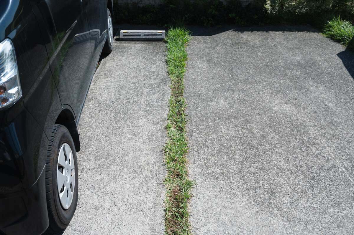 保育園の天然芝から人工芝への入れ替え工事の写真